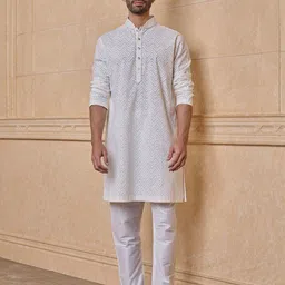 Tasva Printed Cotton Mandarin Collar Straight Kurta-picture-20