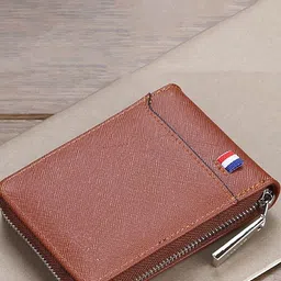 SZN Men Zip Detail Leather Card Holder-picture-15