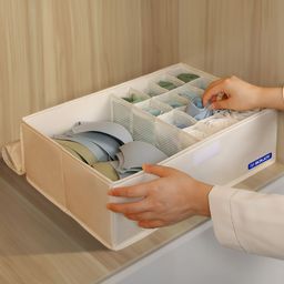BOXJOY Beige Set of 1 Water Resistant Drawer Organiser Organisers-image-75