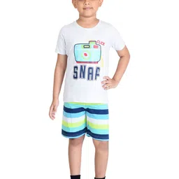 Clothe Funn Boys Printed Top with Shorts-54