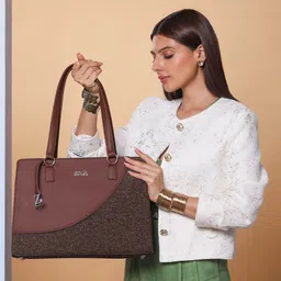 ZOUK Printed Structured Tote Bag-picture-3