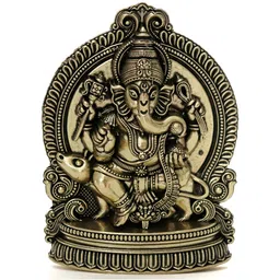 The Spiritual Living Brown Textured Ganpati Wall Hangings-picture-17