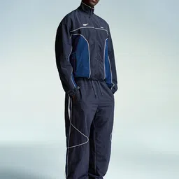Bershka Men Stand Collar Colourblocked Sporty Jacket-picture-48
