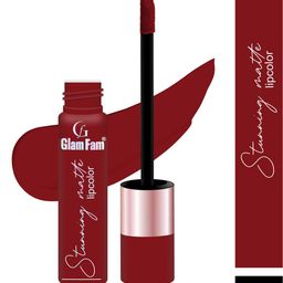 GlamFam Set Of 2 Stunning Matte Waterproof Lip Color- 5 ml Each- Coffee Command 14 image 2
