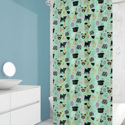 ArtzFolio Single Piece Waterproof Polyester Shower Curtain-image-90