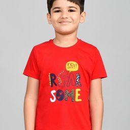 Lux Cozi Boys Printed Round Neck Pure Cotton T-shirt With Shorts-picture-24