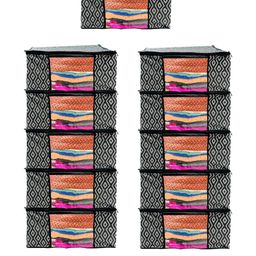 AMAK INC Black Fabric Multi-Utility Wardrobe Organisers-picture-28