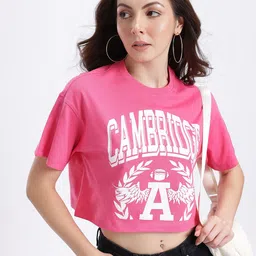 glitchez Typography Print Drop-Shoulder Sleeves Boxy T-shirt-image-41