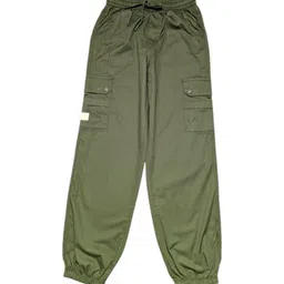 Gini and Jony Boys Solid Comfort Regular Fit Flat-Front Trousers-image-0
