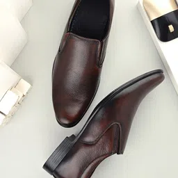 Butello Men Leather Formal Loafers Shoes-image-81