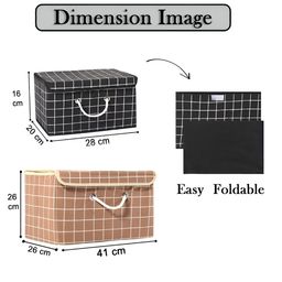 Aura Brown Set of 6 Reusable Drawer Organiser Organisers image 2