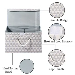 Kuber Industries Grey Set of 3 Reusable Drawer Organiser Organisers image 5