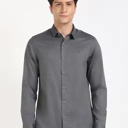Calvin Klein Jeans Men Slim Fit Spread Collar Solid Cotton Casual Shirt-picture-36