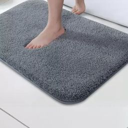 IVAZA Grey Microfibre 1400 GSM Bath Rugs-picture-38