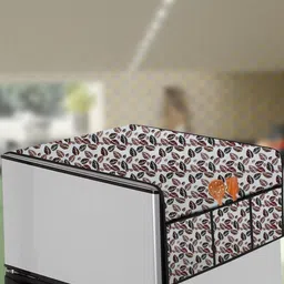 The Furnishing Tree Grey Printed Refrigerator Cover-picture-39