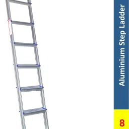 Aluminum Step - 8 Step Powder Coated Steel Ladder-12