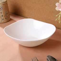 Opalware Serving Bowl LaOpala Quadra, Large, (Plain ,Super White), 1.2 litres, Opalglass-image-52