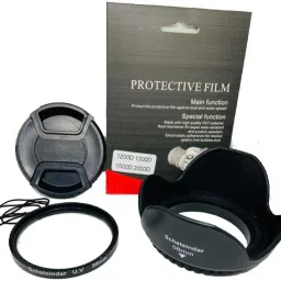 Schsteindar COMBO For Canon EOS 1200D,1300D,1500D , 2000D for 18-55MM Lens 55-250MMLens Hood-37