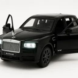 Rolls Royc Metal Die Cast PullBack Car 1:32 Scale with Open Door, Light & Sound-image-6