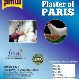 Plaster of Paris, Gypsum Powder, POP, Loose Packed, 250 g Model Building Kit-image-2