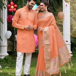 archittam Men Art Silk Kurta Pyjama Set-picture-47