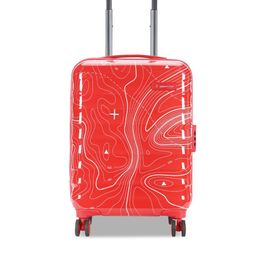 uppercase Printed Hard-Sided Cabin Trolley Suitcase-4