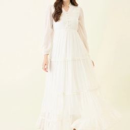 Women Layered Multicolor Maxi/Full Length Dress-image-15