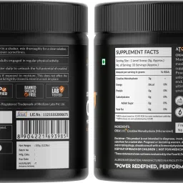 as-it-is nutrition ATOM Creasure® 100% Soluble Creatine Monohydrate, Unflavored, 33 Servings Creatine image 2