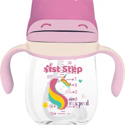 TRITAN Anti-Spill Soft Silicone Weighted Straw Baby Sipper Cup with Twin Handle-24