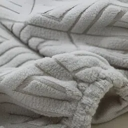 HOUSE OF QUIRK Grey Textured Jacquard Stretchable Chair Cover image 3
