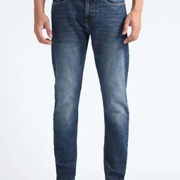Flying Machine Men Tapered Fit Low Distress Heavy Fade Stretchable Jeans-image-84