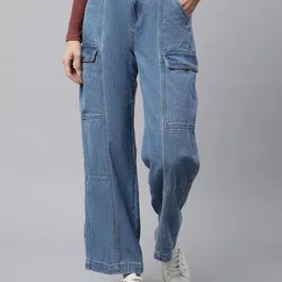 Global Republic Women Comfort High-Rise Low Distress Stretchable Jeans-image-4
