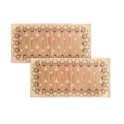 Kuber Industries Set of 2 Cream-Colored Printed Table Runner image 2