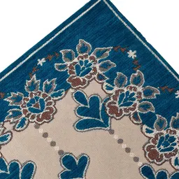 Kuber Industries Green & Beige Floral Printed Rectangular Table Runner image 2