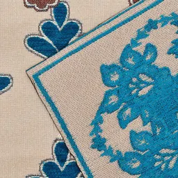 Kuber Industries Set Of 2 Green & Beige Printed Table Runners image 5