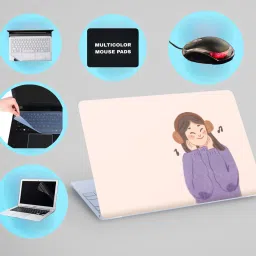 SDM 6IN1LAPTOPSKIN,SCREEN&KEYGAURD PROTECTOR,TRACKPAD,SLEEVEBAG,MOUSEPAD15.6INCH255 Combo Set-image-96