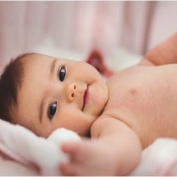 Cute Baby Poster New Born Kid Smiling Baby Poster Wall Poster With Gum Strip Paper Print-18