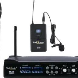 XR-80HL UHF 1 hand & 1 collar professional Microphone-2