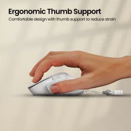 Portronics Toad Mino Rechargeable Wireless Mouse, Ultra-Compact Size, Multi-Device Pairing Wireless Ambidextrous Optical Mousewith Bluetooth image 5