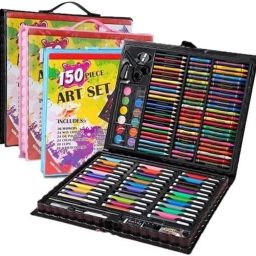 Watercolor Pens, Drawing Art Kit, Brush Set Gift Boxes,Markers Art Drawing Kits 150 PCS color Shaped Color Pencils-19