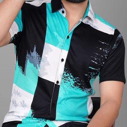 Men Regular Fit Printed Spread Collar Casual Shirt-image-37