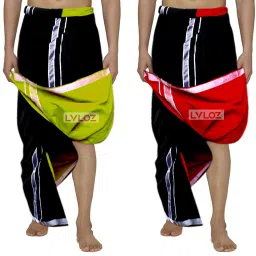 Lvloz LV-2WY-30 Solid Men Dhoti-image-87