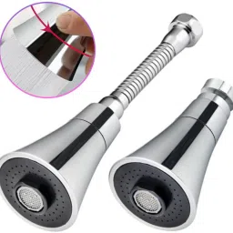 ABS 360° Rotatable Double Water Modes Faucet Aerator, Anti-Splash Swivel Kitchen Faucet Nozzle-image-69