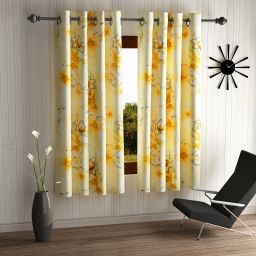 153 cm (5 ft) Polyester Semi Transparent Window Curtain (Pack Of 2)-11