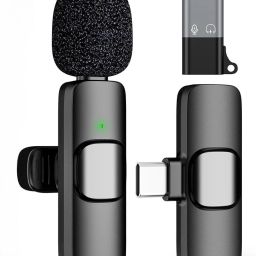 ELDORICH Microphone for Type-C Android & iPhones Noise-Cancelling Lapel Mic for Youtubers Camera Microphone-image-53