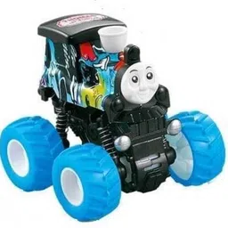 sr toys Thomas Train Pull Along Toy Big Wheels 360 Degree Stunt car for Kids (Pack of 1)-picture-15