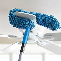 Fan Cleaner Brush with Long Flexible Fan Cleaning Mop Microfiber Dust Cleaner Microfibre Wet and Dry Brush-image-23
