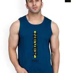SLOWLORIS Pack Of 2 Printed Bio-Wash Pure Cotton Innerwear Vests-image-56