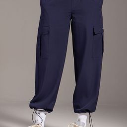 KICA Women High Waist Cargo Trousers-image-13
