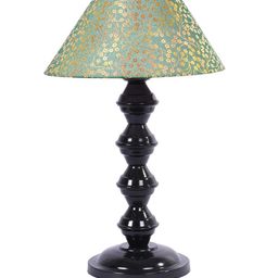 foziq Black & Green Printed Table Lamp image 4